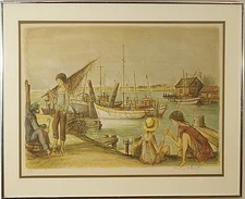 JACQUES LALANDE  LIMITED EDITION LITHOGRAPH PRINT PENCIL SIGNED  NUMBERED ART