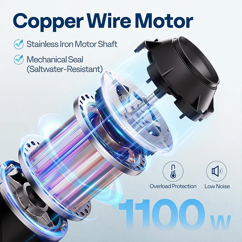 Swimming Pool Pump 1.5HP 2.0HP Self-Priming for In/Above Ground Pools w/Strainer - Image 3 of 4