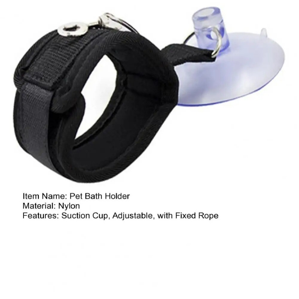 Suction Cup Cat Bathing Restraint Short Pet Bath Accessories Adjustable ...