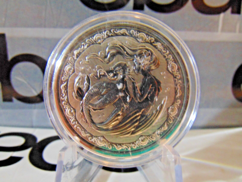 1x1 OUNCE 2023 SAMOA MERMAID AND BABY Silver Coin Fine 999% Pure Silver BU - Photo 1 sur 7