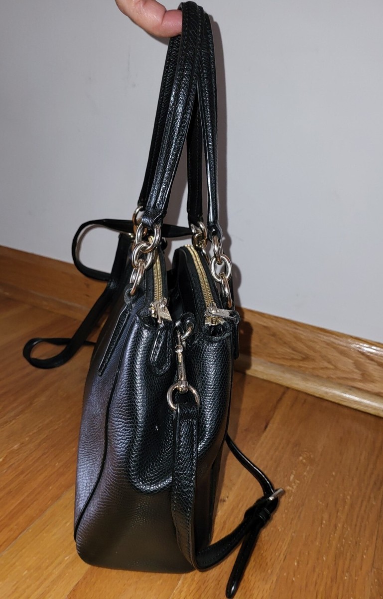 Coach Mini Christie Carryall Bag Black F36704 W/ Shoulder