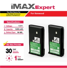 2x 7.2V 1200mAh NiMh battery for Kenwood KNB-15, KNB-14, TK-260