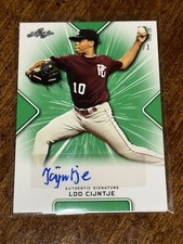 LOO CIJNTJE 2021 Leaf Perfect Game GREEN BACK AUTO #1/1 MARINERS CARDINALS