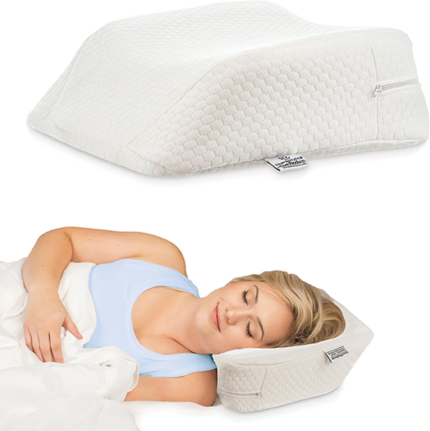 Firm Orthopedic Travel Pillow for Petite Neck Support-image