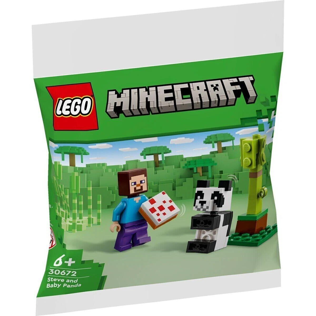 30672 Steve and Baby Panda (Polybag)