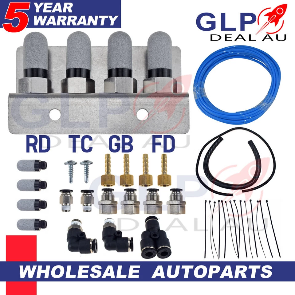 DIFF BREATHER KIT 4 PORT FOR TOYOTA HILUX LN106 RN106 LN167 LN172 LN147 KZN165