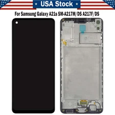 For Samsung Galaxy A21s SM-A217M/DS A217M A217 LCD Touch Screen Digitizer +Frame