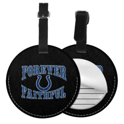 2pcs Forever Faithful Indianapolis Colts Luggage Tag Travel Luggage ...