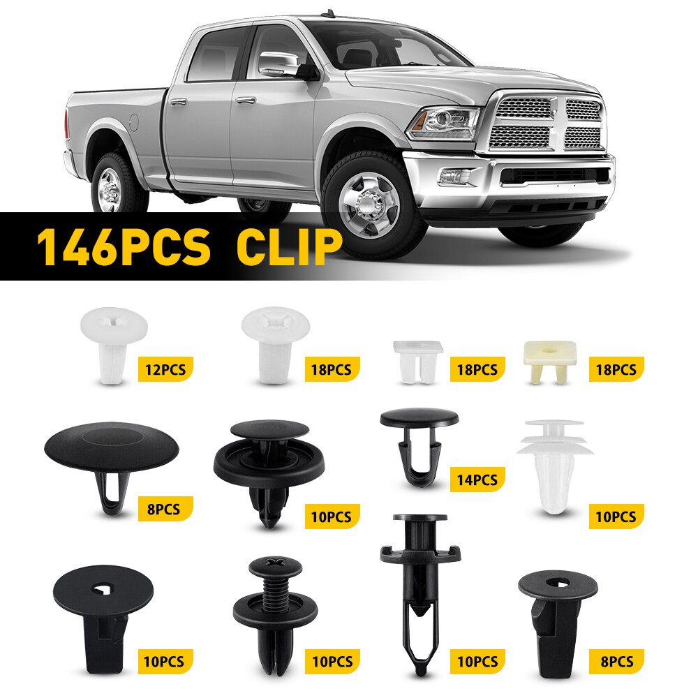 Toyota 14-Piece Fender Door Hood Bumper Trim Clip Retainer Assortment Kit