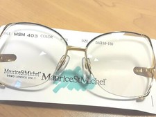 Original MAURICE St MICHEL eyeglasses model MSM 403 color gold /blk Vintage RARE
