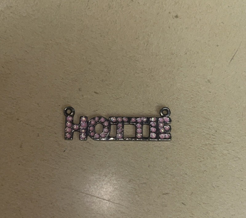 Necklace Or Bracelet Charm- HOTTIE 1.5” X  .5”