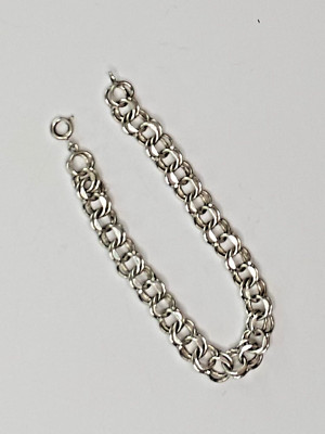 Vintage AUTOMADE 7.5 inch Sterling Charm Bracelet 12.6 grams