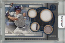 2023 Topps Museum Collection DJ Lemahieu Quad Relics Sapphire /20 Yankees