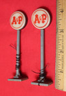 A & P Grocery Sign Posts - 2 Lot - Tested Working - by TYCO - HO Scale — photo 1