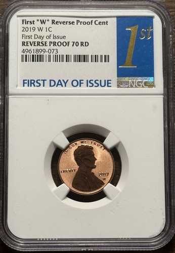 2019-W Lincoln Shield Cent Reverse Proof NGC PF 70 First Day Of Issue Red Coin C