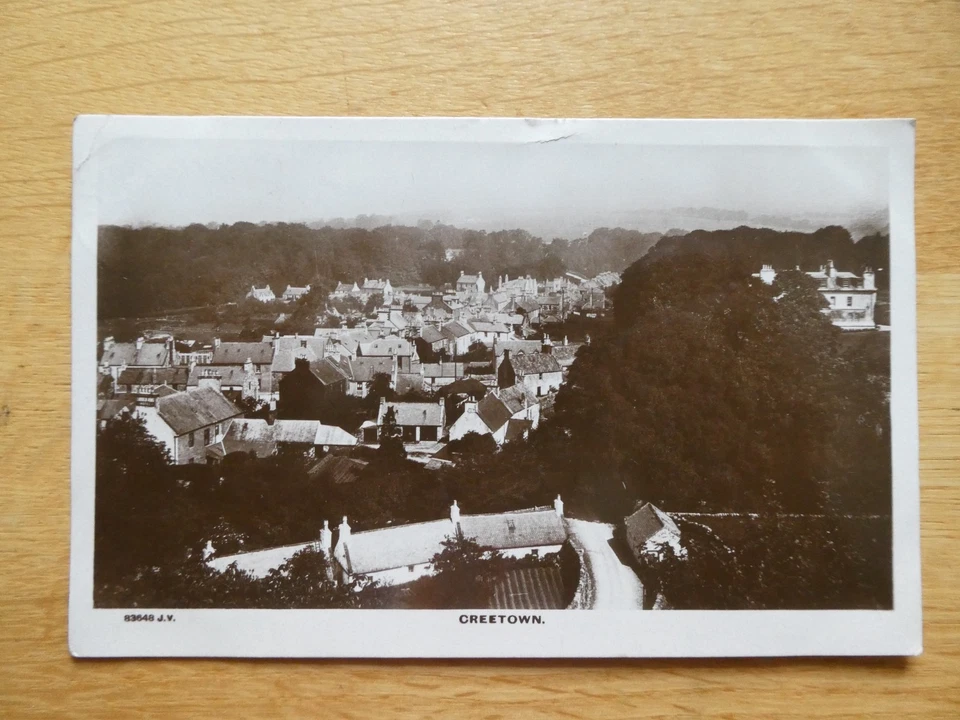 1920s Posted Real Photo Postcard of Creetown, Dumfries, Scotland - Image 1 of 2