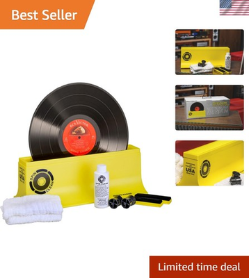 #ad Complete Vinyl Record Cleaning Kit with Alcohol Free Cleaning amp; Compact Design $147.89