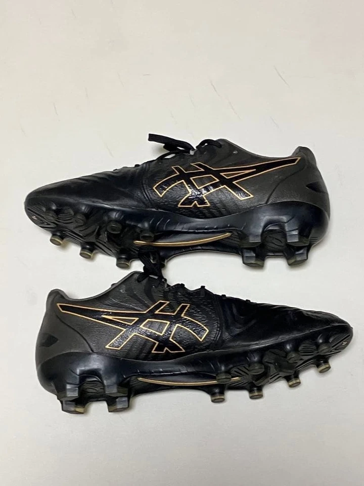 ASICS Ultrezza 2 US 8.5 UK 7.5 1103A061 002 Soccer Football Cleats BLACK GOLD - Image 3 of 4