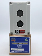 NHP FT-2 Type HO Push Control Station Enclosure Only Oil Tight with Screws