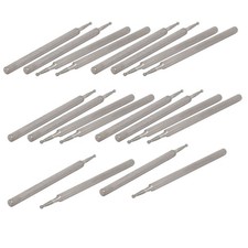 2.35mm Shank 1mm Dia Diamond Head Ball Shaped Grinding Mounted Point Bit 20pcs