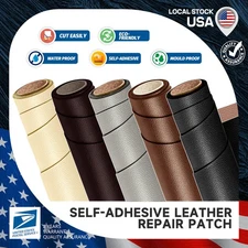 Leather Repair Kit Self-Adhesive Patch Stick on Sofa Clothing Car Seat Couch USA