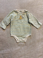Vintage Classic Pooh by Disney 6M Striped Long Sleeve Bodysuit