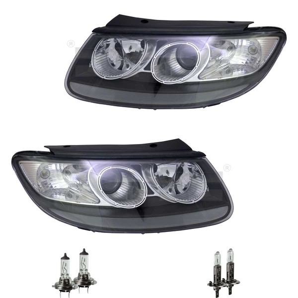 Scheinwerfer Set Rechts & Links H7/H7 FüR Hyundai Santa Fé II CM Inkl. Lampen-image