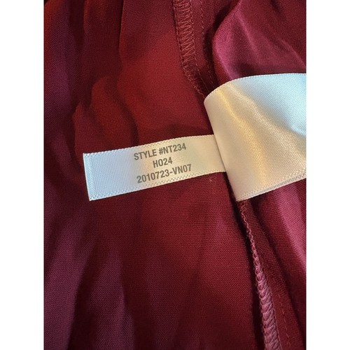Madewell Neu mit Etikett burgunderrot Satin gerafft Puffärmel Top Größe XL - Bild 8 von 8