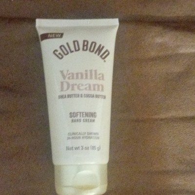 GOLD BOND Vanilla Dream Hand Cream Shea Butter Cocoa Butter Hydrating 3 oz