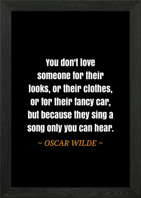 Zitat Oscar Wilde Gerahmtes Wandbild Poster Leinwanddruck Bild