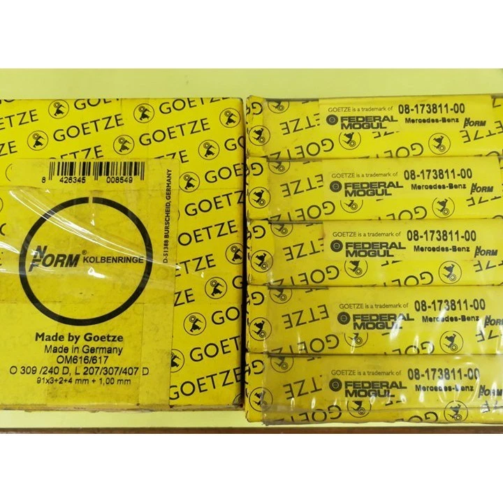 Mercedes W123 W115 Piston Ring set for 4 or 5 cylinders Goetze 08-7457 / 08-1738 - Image 2 of 2
