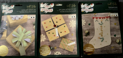 Violet Studio Konvolut - Papierschleifen basteln - Geschenkpapier Deko + Strumpf UVP 40 + NEU