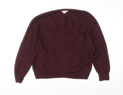 Mauvettenbrauner Damenpullover UK-Größe 12