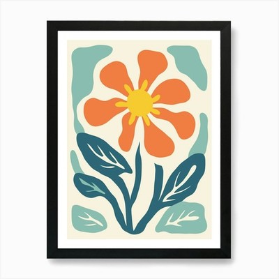 Blume 12 Kunstdruck gerahmt Wandbild Poster Leinwanddruck Bild
