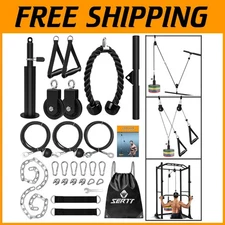 Home Gym Essential: 149.69kg Capacity Cable Pulley System for All Fitness Levels