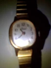 Vintage Timex Mechanical Wind Up Womans GOLD Tone Watch WORKS