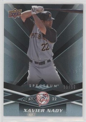 2009 Upper Deck Spectrum Black 35/50 Xavier Nady #70 qc1