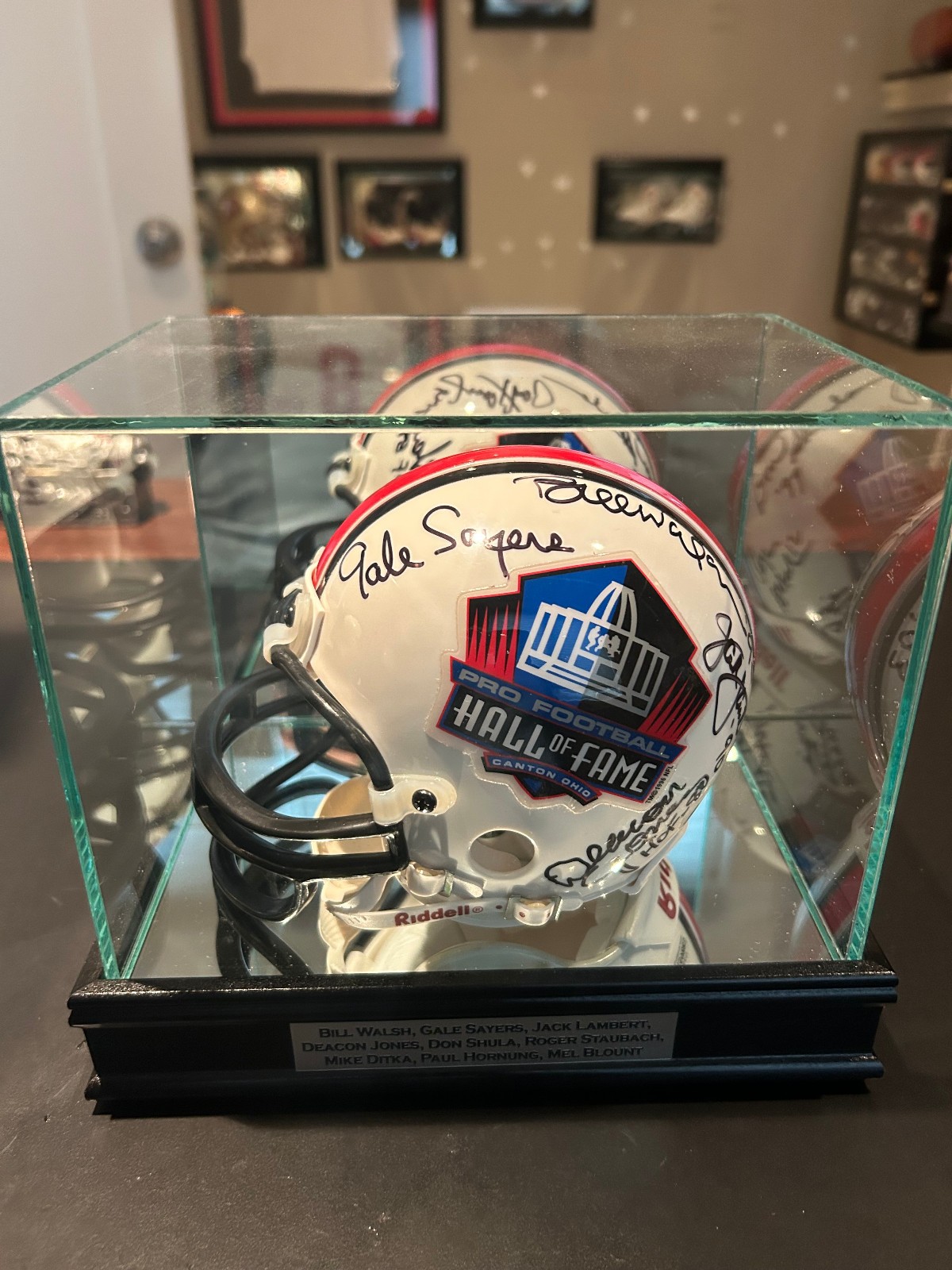 NFL Hall of Famers Multi-Signed Mini Helmet