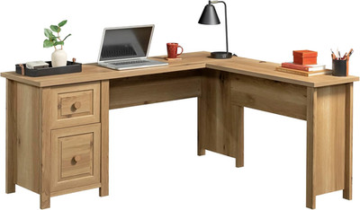 Hillmont Farm L Desk in Timber Oak - Stylish & Functional Workspace Solution