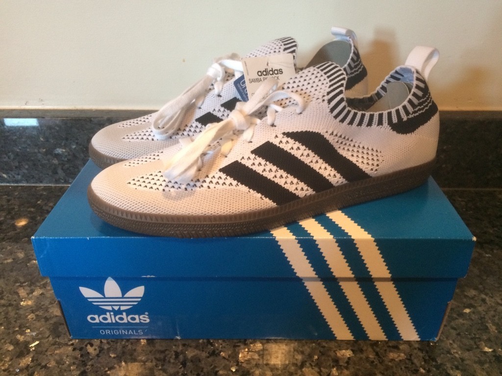 Adidas Originals Men’s Samba Primeknit Sock White - CQ2217 Brand New SIZE 9.5 Adidas Originals Men’s Samba Primeknit Sock White - CQ2217 Brand New SIZE 9.5