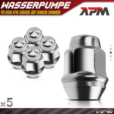 5x Radmutter für Dodge Nitro Jeep Cherokee XJ Comanche MJ Commander XH XK 86-12