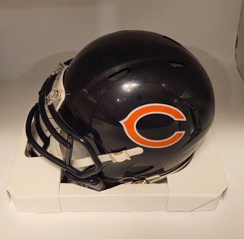 Ken Margerum signed 1985 Chicago Bears Riddell mini helmet Beckett BAS Auto XX - Picture 3 of 5