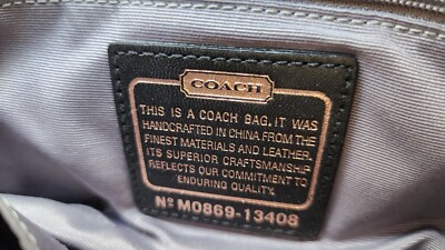 Coach Parker Black/Gray Op Art Jacquard/Leather Bag 13408 | eBay