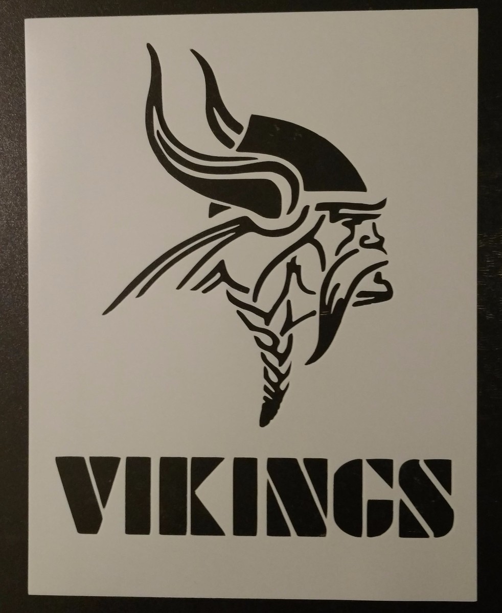Minnesota Vikings Football 8.5 minnesota-vikings-football-8-5-x-11-custom-stencil-fast-free-shipping-ebay