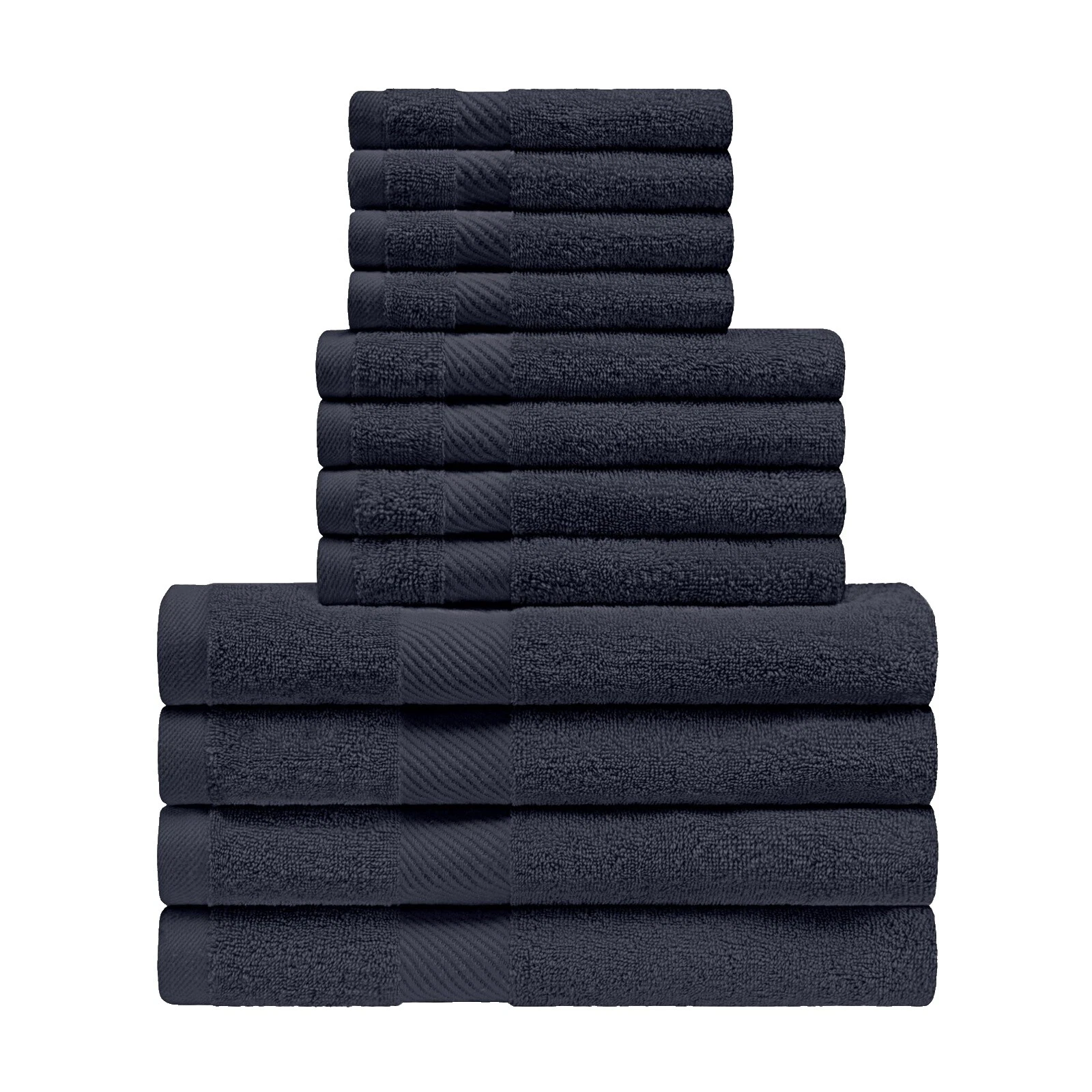 Egyptian Cotton Black Bath Towels & Washcloths