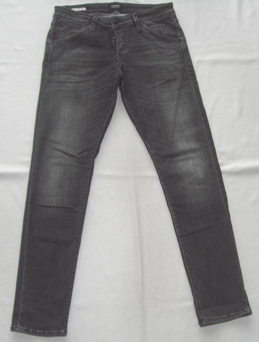 JACK & JONES Jeans Uomo – Vestibilità Larga (Loose Fit) – Vita Media, 5 Tasche, Chiusura Con Bottoni