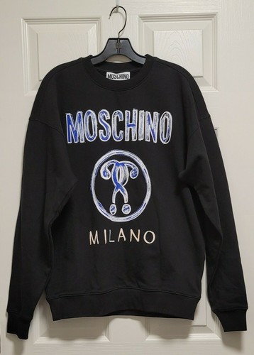 NEW MOSCHINO MILANO Brand Logo Crew 