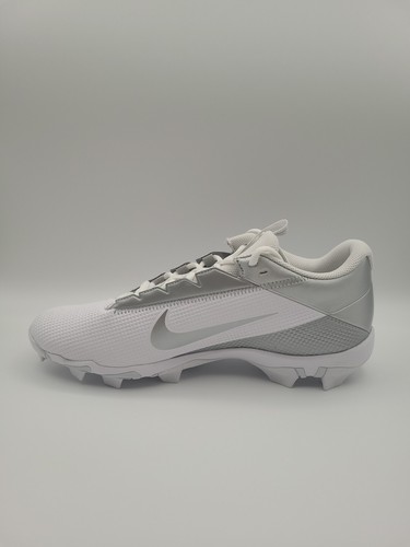 Nike Vapor Edge Shark 2 White Silver Men's Size 12 Football Cleat DH5088-102 New - Picture 6 of 9