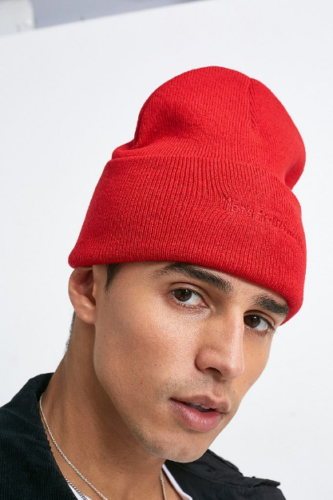 Logo Red Knit Skate Beanie Hat BNWT 