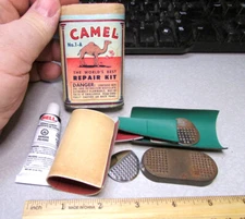 vintage Camel Tire Tube repair kit 1-A, some still left nice man cave decor item